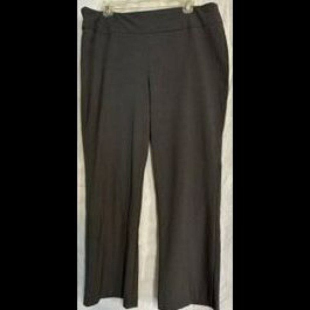 Charcoal pull-on slack with stretch waist, size 14